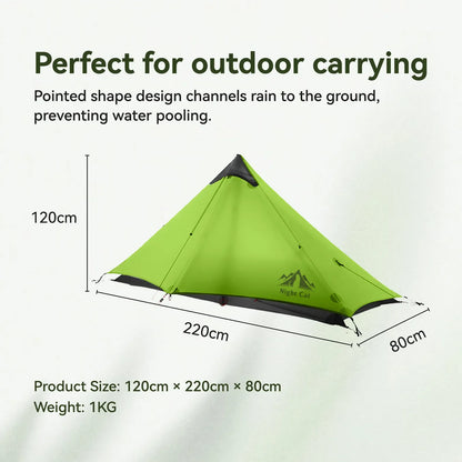 Night Cat 1 Person Ultra Lightweight Backpacking Tent