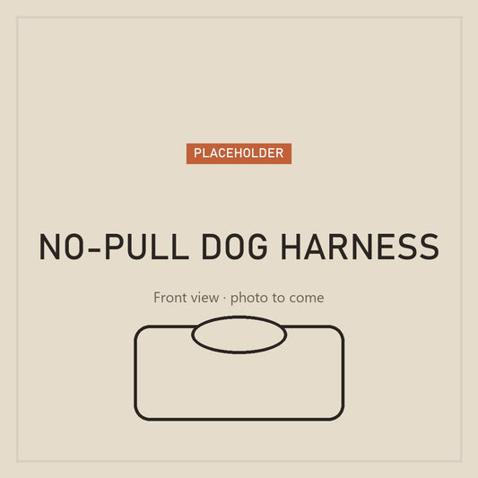 No-pull dog harness with handle, front view (placeholder)