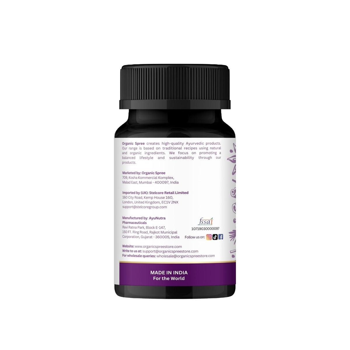 ORGANIC SPREE Medohar Guggulu 120 Tablets – Ayurvedic Metabolism & Immune Support | Pack of 3