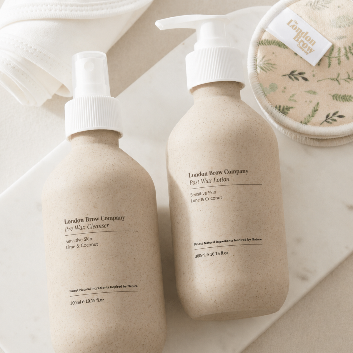 Pre-Wax Cleanser & Post-Wax Lotion Set - All Natural