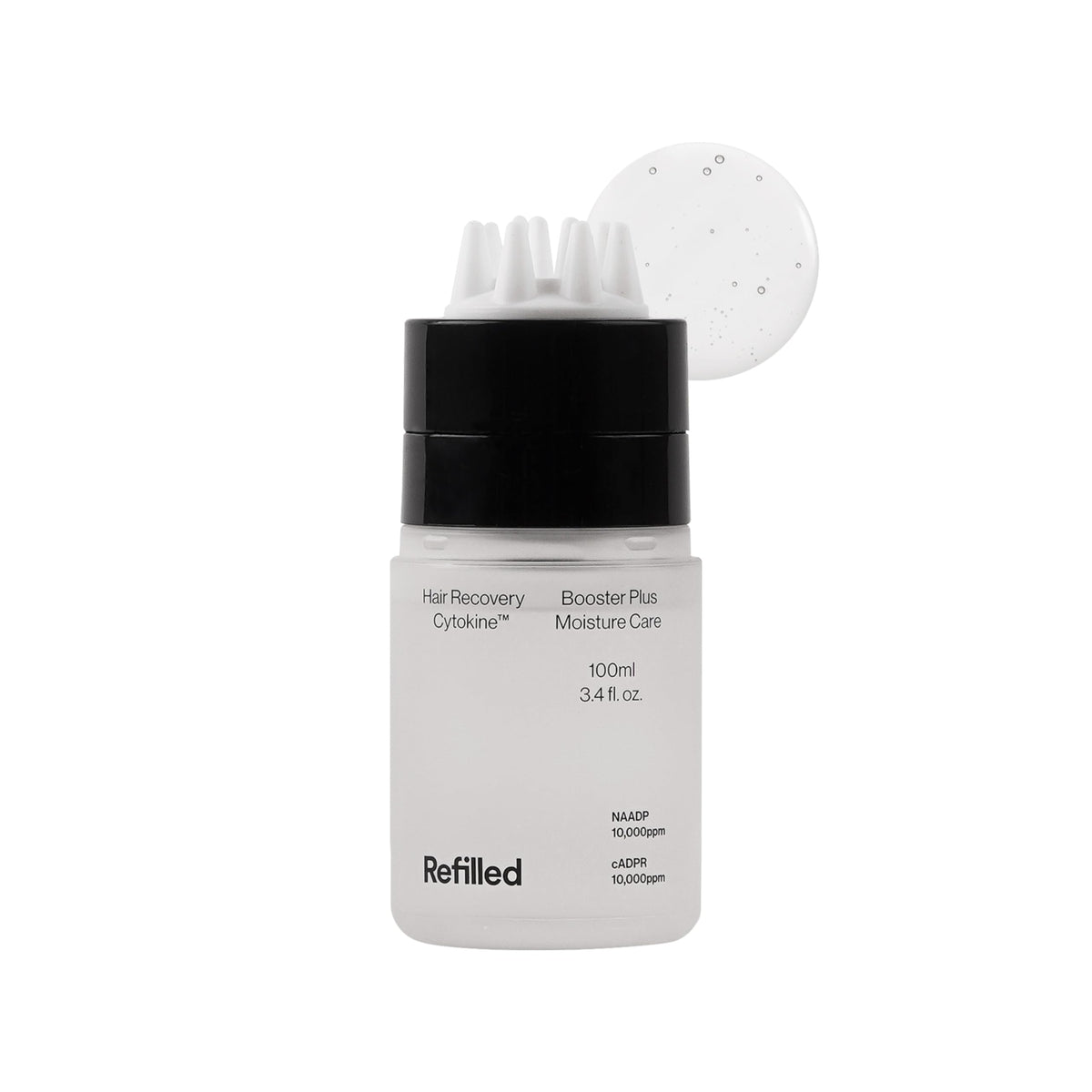Refilled Booster Plus Moisture – Hair Growth Serum & Thickening Scalp Treatment with Built-In Massager