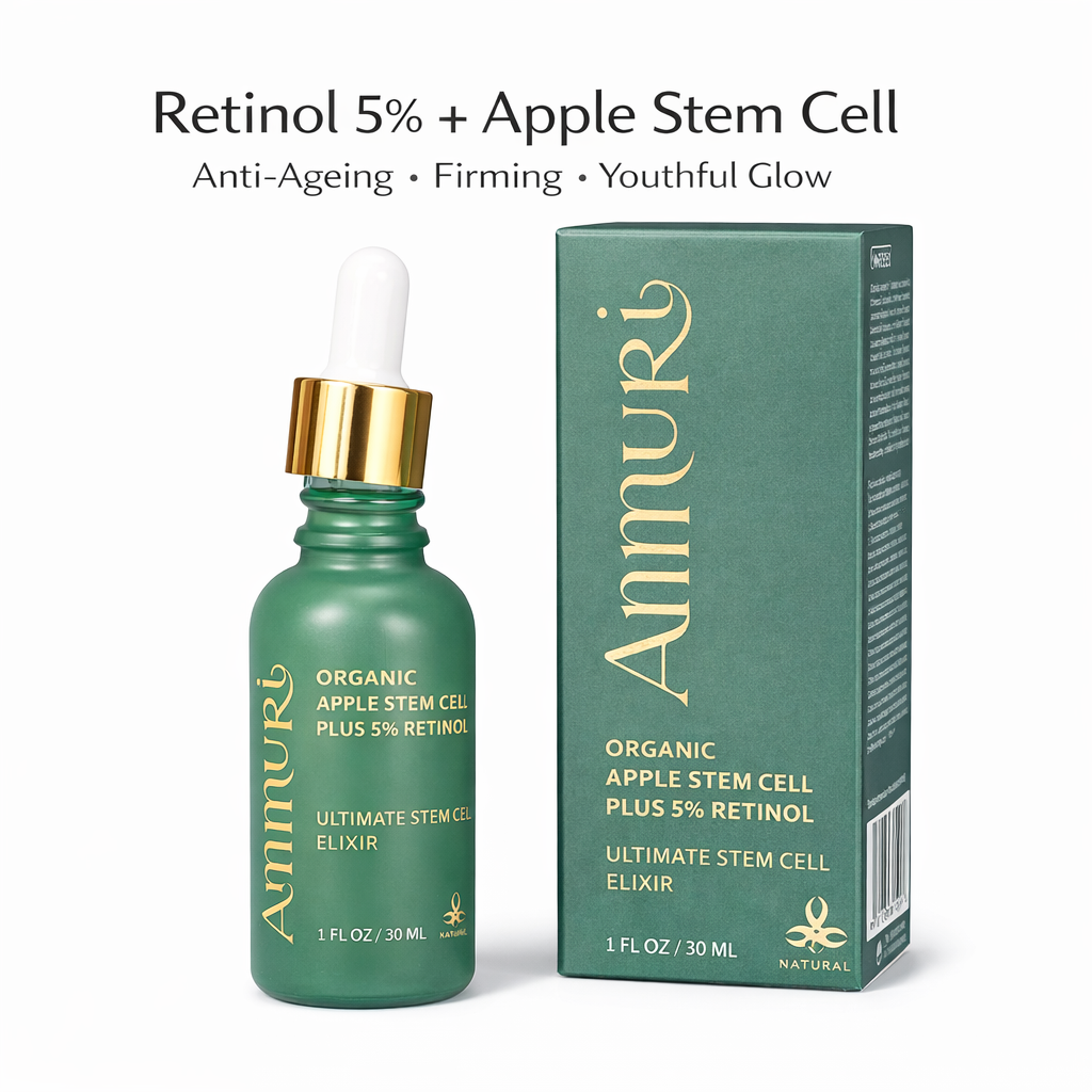 Retinol 5% Serum with Apple Stem Cell for Fine Lines & Uneven Tone (30ml) | Ammuri