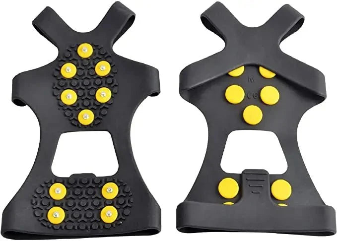 Silicone Ice Crampons With 10 Steel Studs