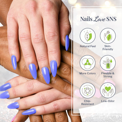 SNS Nail Dip Powder Dancing Queen - 14-Day Wear, Low-Odor, No UV Needed