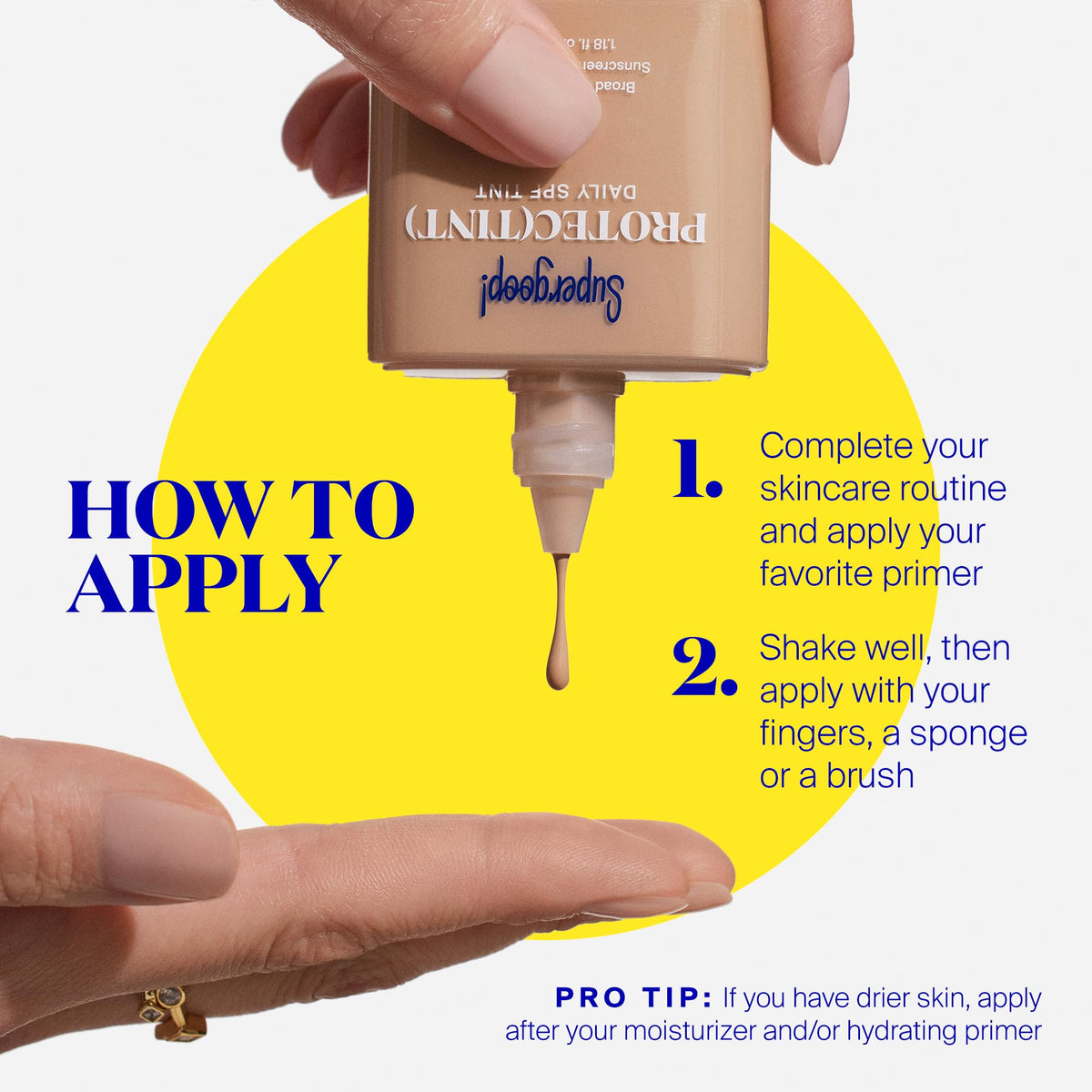 Supergoop! Protec(tint) Daily Skin Tint SPF 50 — Light 14N | Buildable Coverage & Natural Finish