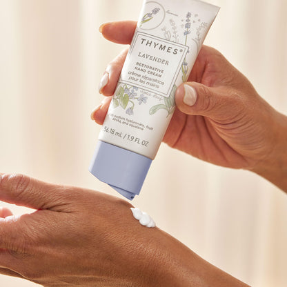 Thymes Restorative Hand Cream – Travel-Size Moisturizer with Lavender, Rosewood & Sage (1.9 fl oz)