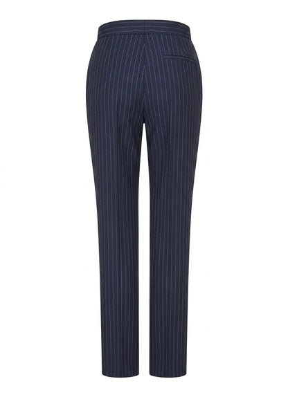 TPW-37 - Women's 3 Piece Navy Blue Pinstripe Suit