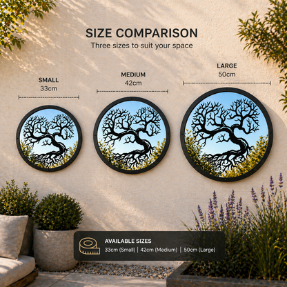 Heart Tree Garden Mirror