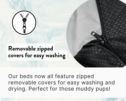 THE LINCOLN | LUXURY TWEED CALMING DONUT DOG BED