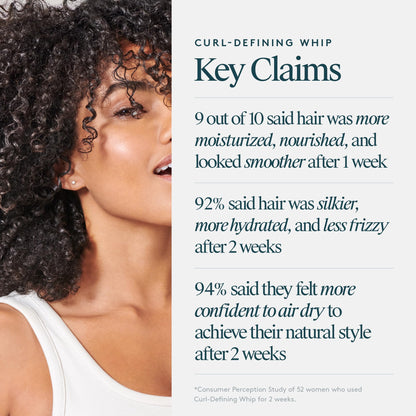 Virtue Curl Defining Whip | Hydrating Curl Cream for Defined, Frizz-Free Curls