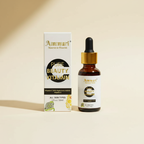 Vitamin C 30% Face Serum with Hyaluronic Acid (30ml) | Ammuri