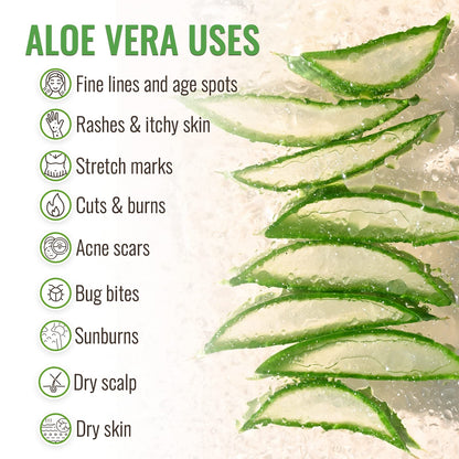 Wild Naturals 100% Pure Aloe Vera Gel with Manuka Honey – Organic Hydration for Face, Hair & Skin
