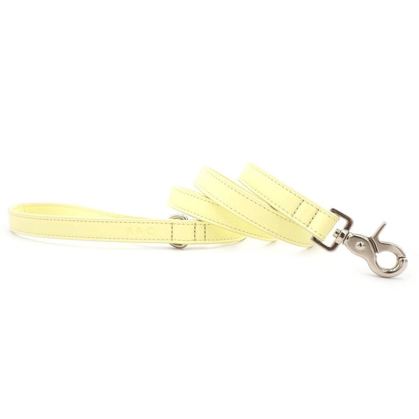 Yellow Leather Dog Lead