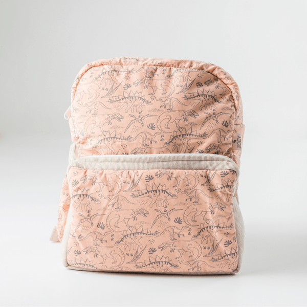 Dinosaur Park Kids Backpack, Hand-Embroidered