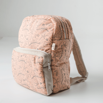 Dinosaur Park Kids Backpack, Hand-Embroidered