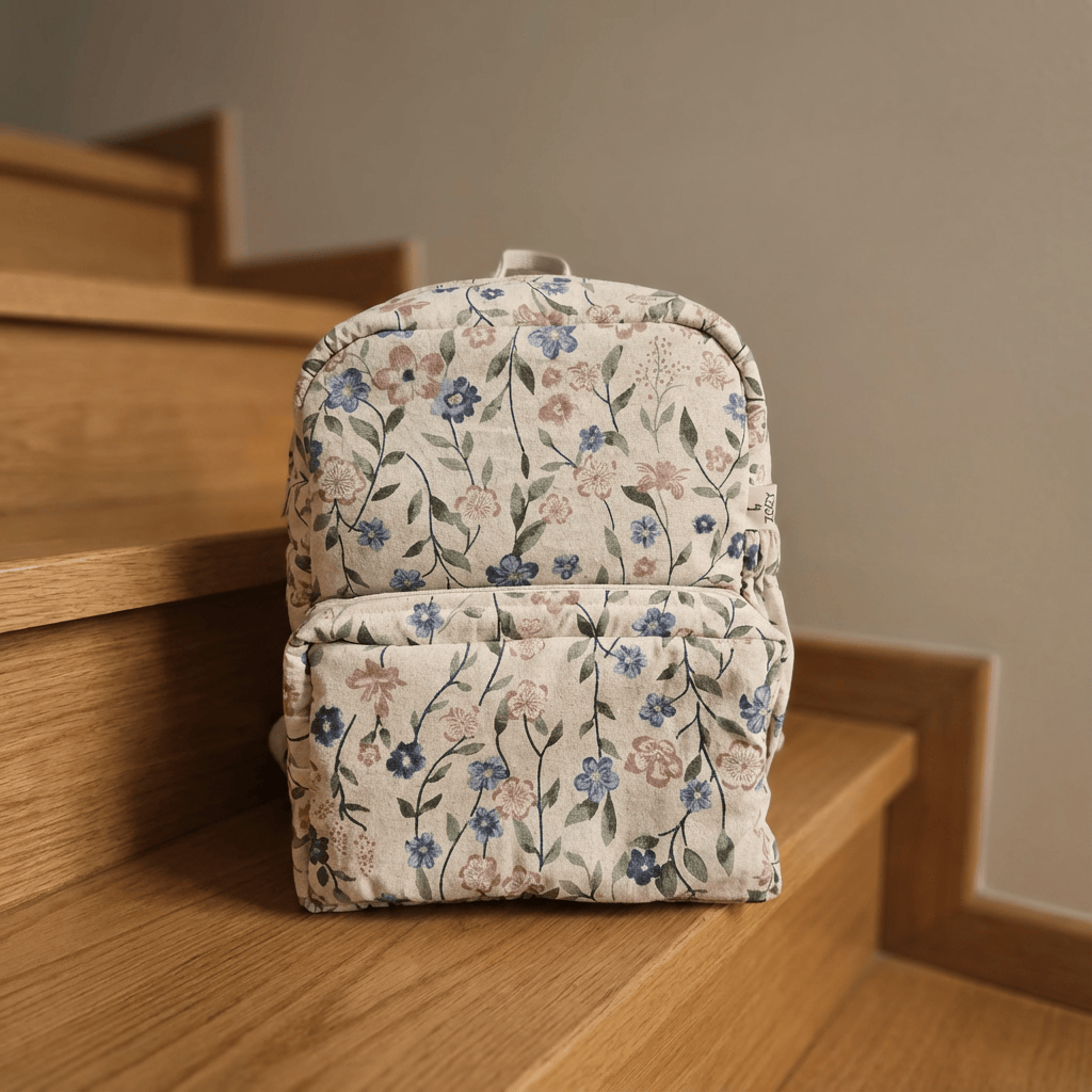 Handcrafted Flora Trail Kids Backpack