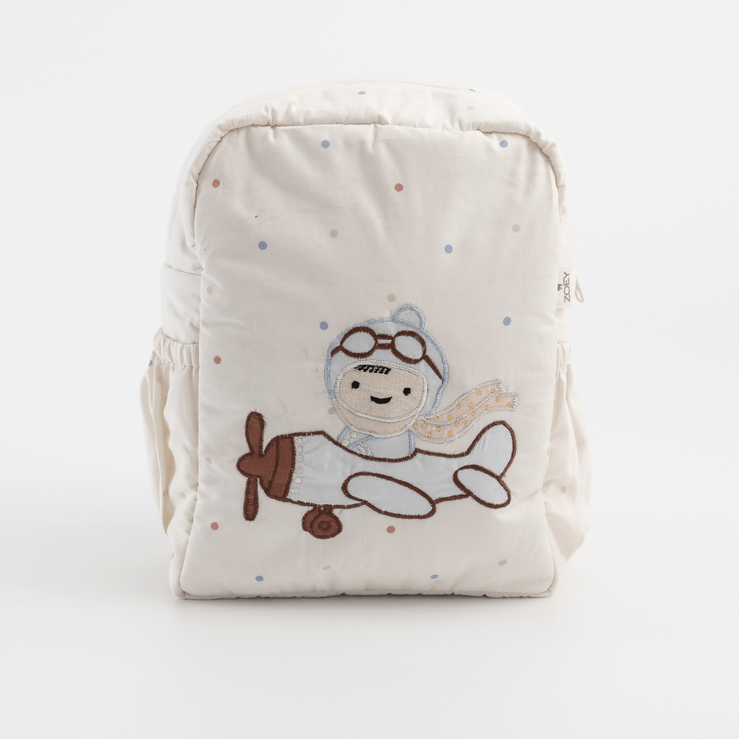 Handcrafted Little Aviator Kids Backpack