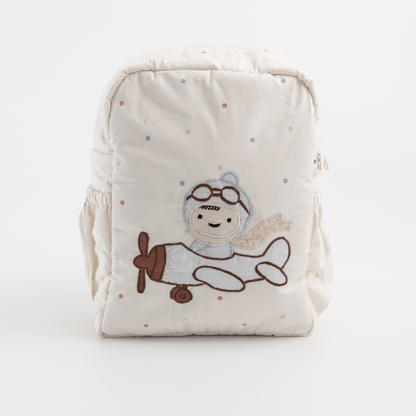 Handcrafted Little Aviator Kids Backpack