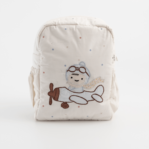 Handcrafted Little Aviator Kids Backpack