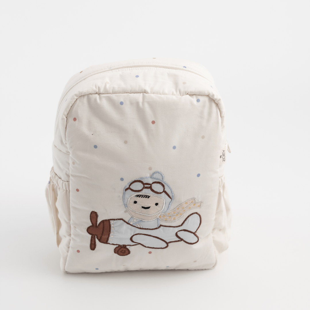 Handcrafted Little Aviator Kids Backpack