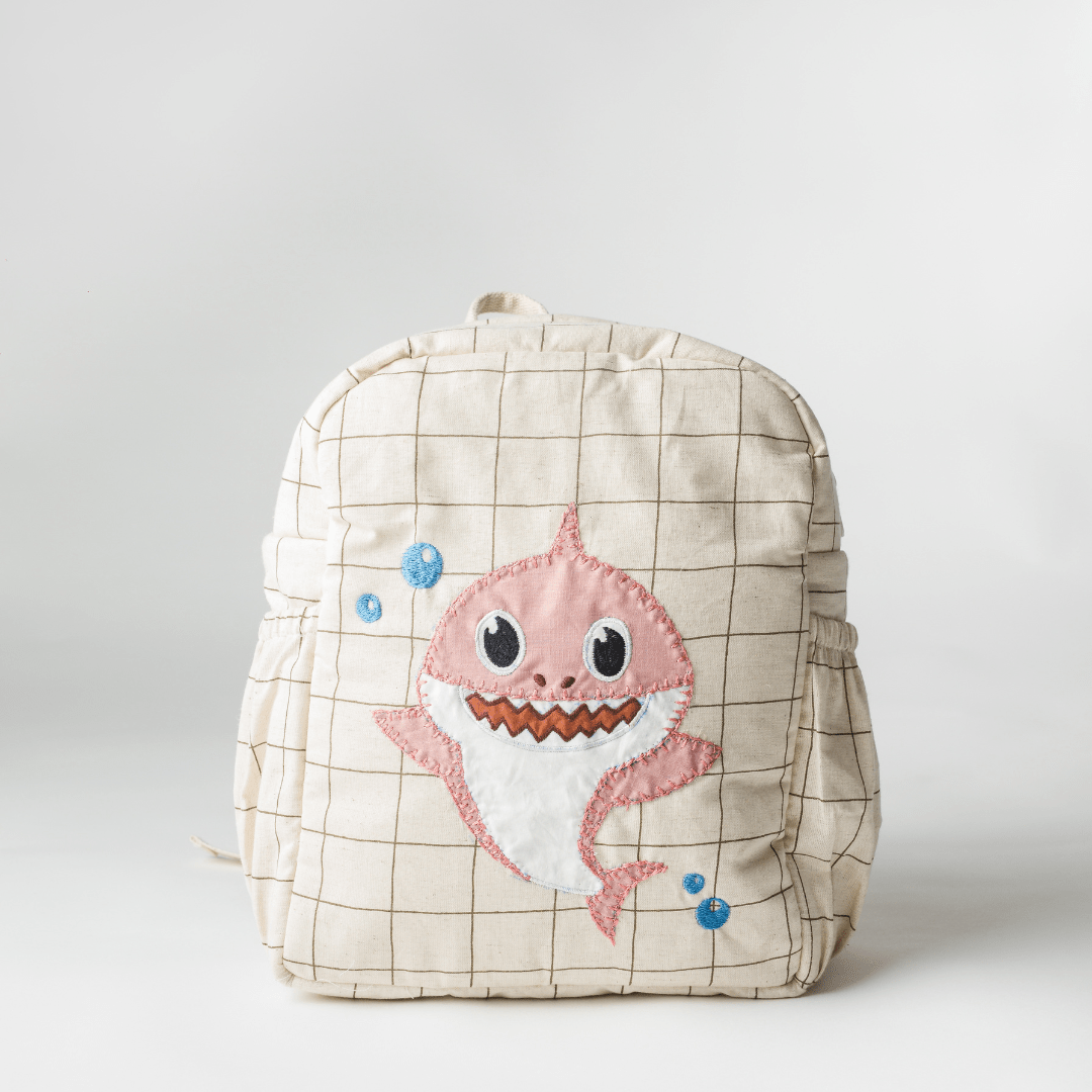 Pink Shark do do Kids Backpack