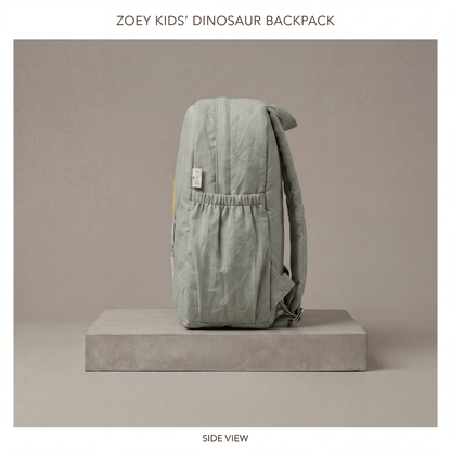 Handcrafted Study Buddy Dino Kids Backpack