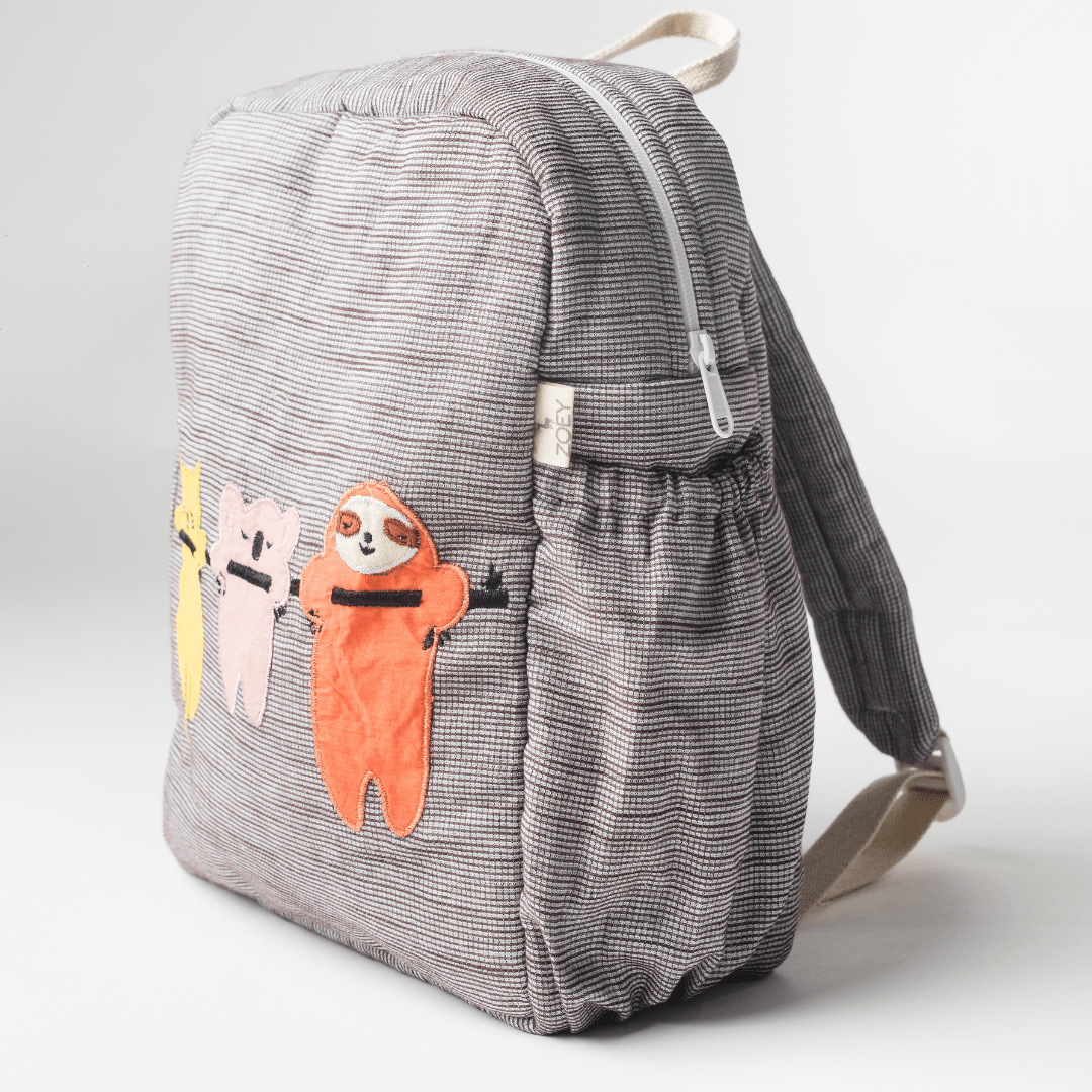 Three Amigos Kids Backpack, Hand-Embroidered