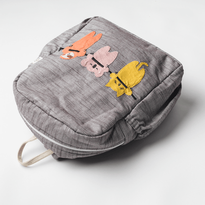 Three Amigos Kids Backpack, Hand-Embroidered