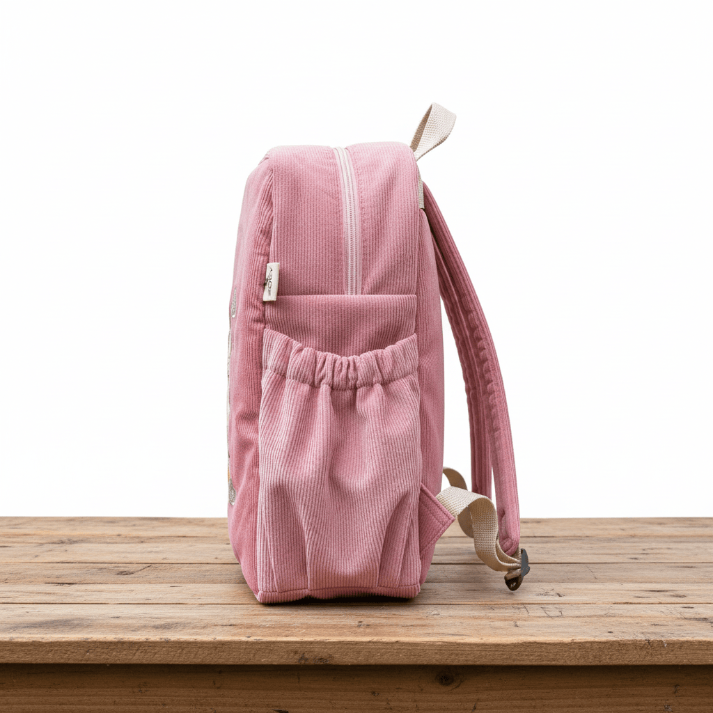 Handcrafted Unicorn Charm Corduroy Bag