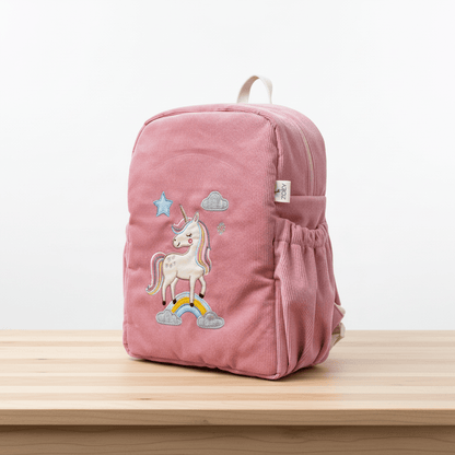 Handcrafted Unicorn Charm Corduroy Bag