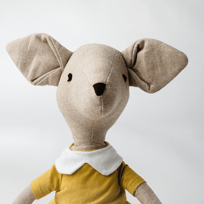 Elaine Mouse | Heirloom Cotton Keepsake Toy