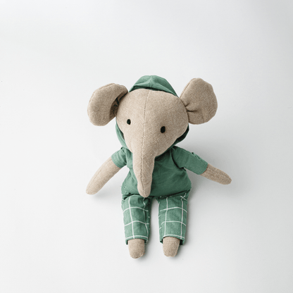 Lola & Lucas Elephant Toy | Heirloom Cotton Soft Toy for Little Ones
