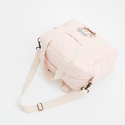 Hand Embroidered Meadow Cart Nappy Bag