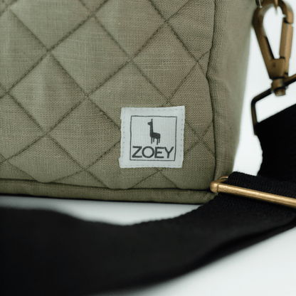 The GoGreen Sling Nappy Bag (Linen Cotton - Green)